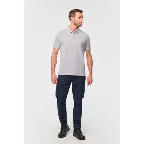 Polo col boutons pression manches courtes homme - 4