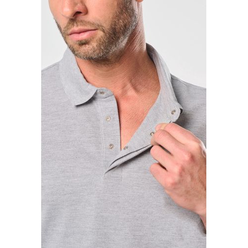 Polo col boutons pression manches courtes homme - 7
