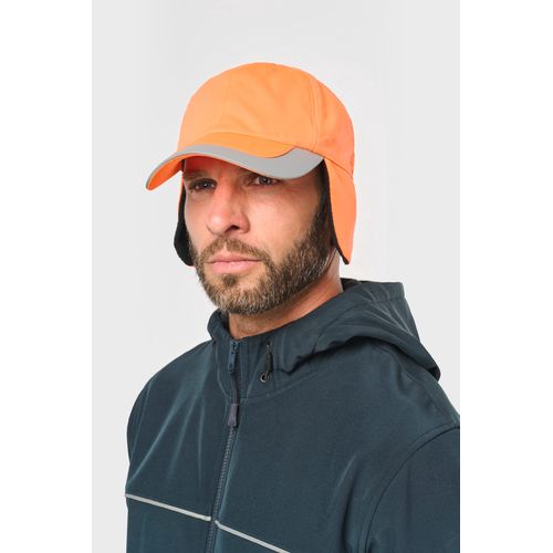Casquette hiver fluorescente - 6 panneaux - 2
