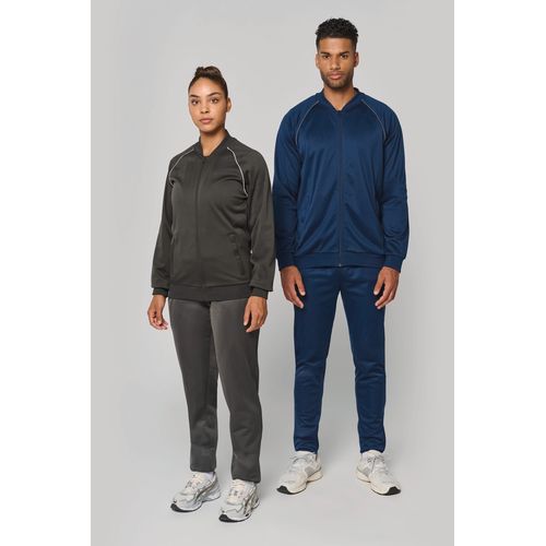 Veste de survêtement zippée avec liseré unisexe - 1