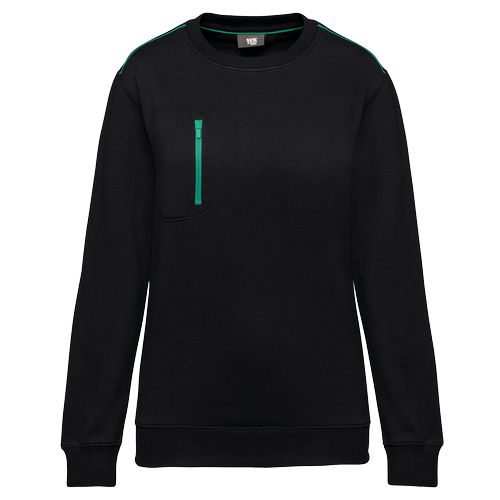Sweat-shirt Day To Day zip poche contrastée unisexe - 23