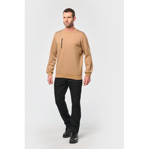 Sweat-shirt Day To Day zip poche contrastée unisexe - 22