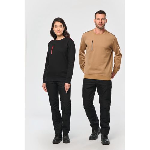 Sweat-shirt Day To Day zip poche contrastée unisexe - 18