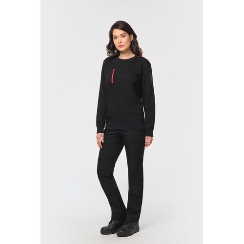 Sweat-shirt Day To Day zip poche contrastée unisexe - 10