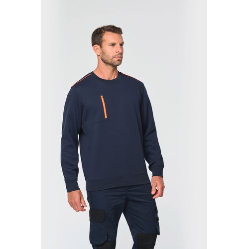 Sweat-shirt Day To Day zip poche contrastée unisexe - 2