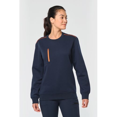 Sweat-shirt Day To Day zip poche contrastée unisexe - 5