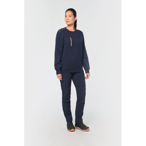 Sweat-shirt Day To Day zip poche contrastée unisexe - 7