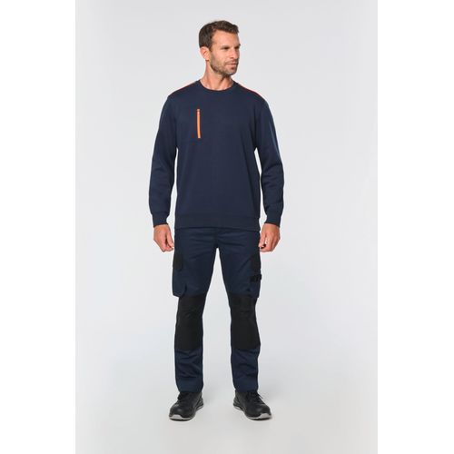 Sweat-shirt Day To Day zip poche contrastée unisexe thumbnail 4