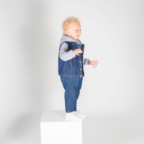 Veste en jean à capuche enfant - 2