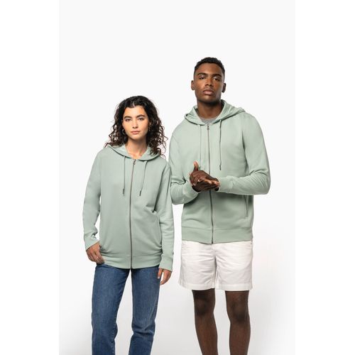 Sweat-shirt french terry écoresponsable zippé à capuche unisexe - 1