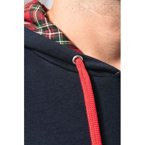 Sweat-shirt à capuche contrastée à motifs unisexe - 11