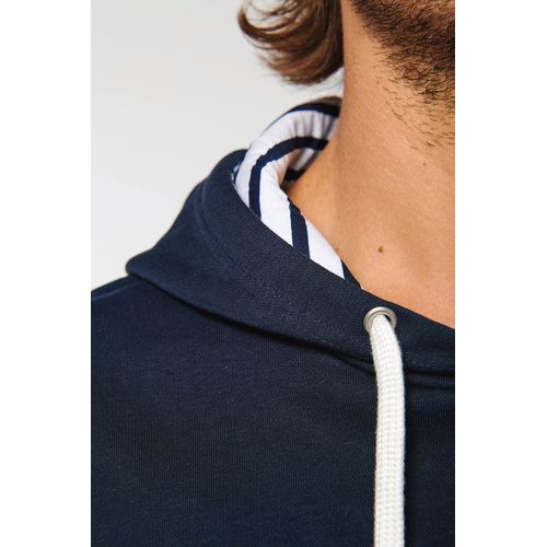 Sweat-shirt à capuche contrastée à motifs unisexe - 13