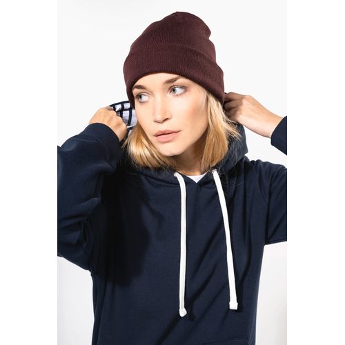 Sweat-shirt à capuche contrastée à motifs unisexe - 9