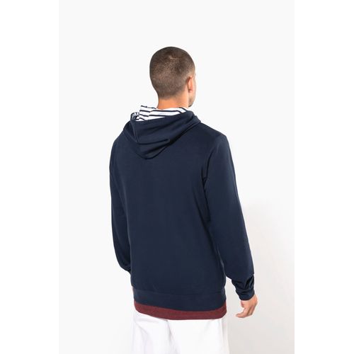 Sweat-shirt à capuche contrastée à motifs unisexe - 3