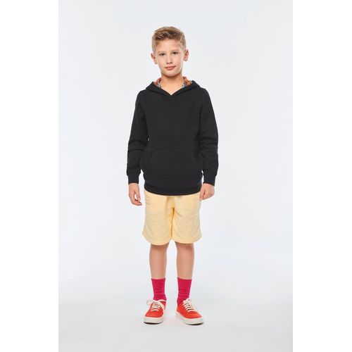 Sweat-shirt à capuche contrastée à motifs enfant unisexe - 13