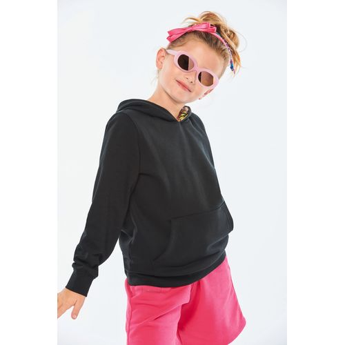 Sweat-shirt à capuche contrastée à motifs enfant unisexe - 14