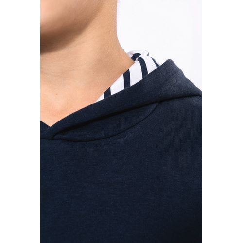 Sweat-shirt à capuche contrastée à motifs enfant unisexe - 7