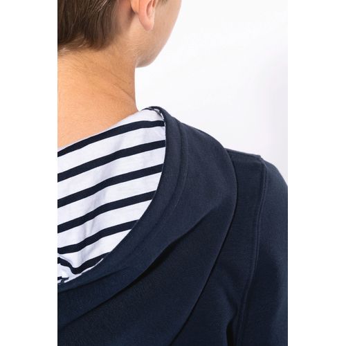 Sweat-shirt à capuche contrastée à motifs enfant unisexe - 8