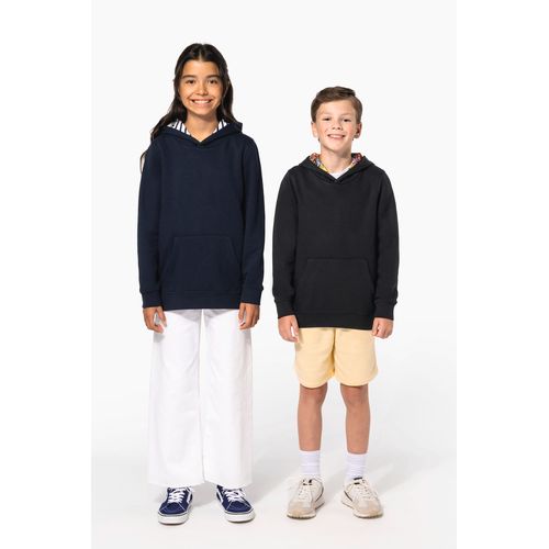 Sweat-shirt à capuche contrastée à motifs enfant unisexe thumbnail 21