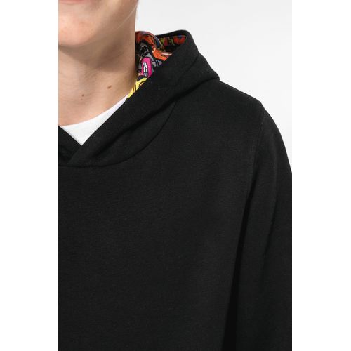 Sweat-shirt à capuche contrastée à motifs enfant unisexe thumbnail 9
