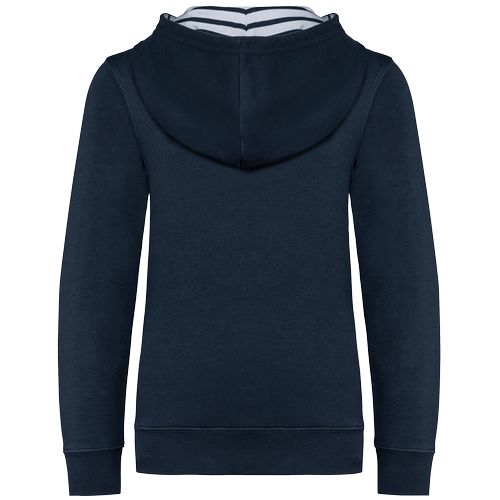 Sudadera con capucha de forro contrastado infantil