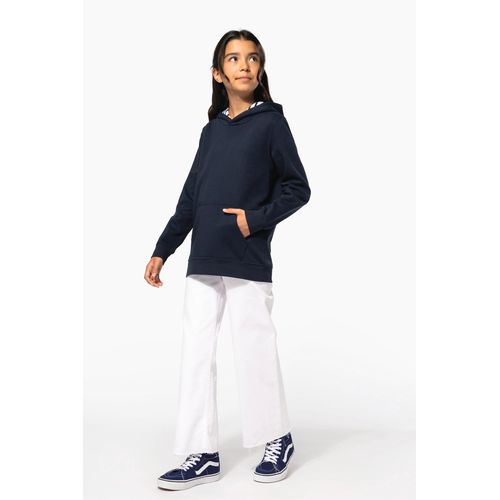 Sudadera con capucha de forro contrastado infantil