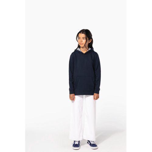Sudadera con capucha de forro contrastado infantil