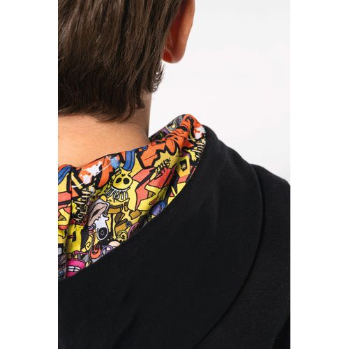 Sudadera con capucha de forro contrastado infantil