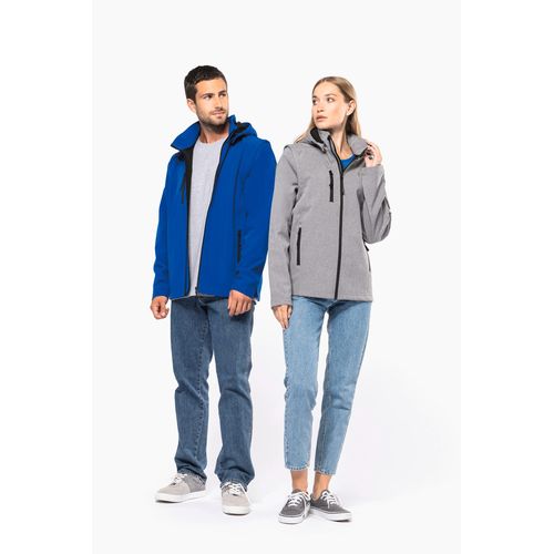 Veste Softshell 3 couches à capuche avec manches amovibles unisexe - 14