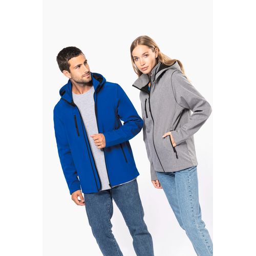 Veste Softshell 3 couches à capuche avec manches amovibles unisexe - 13