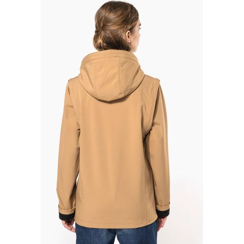 Veste Softshell 3 couches à capuche avec manches amovibles unisexe thumbnail 6