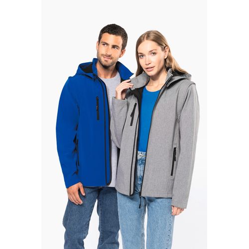 CHAQUETAS SOFTSHELL 3 CAPAS CON CAPUCHA Y MANGAS EXTRAÍBLES UNISEX