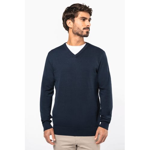 Pull col en V écoresponsable homme - 1
