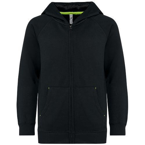 CHAQUETA CREMALLERA Y CAPUCHA INFANTIL