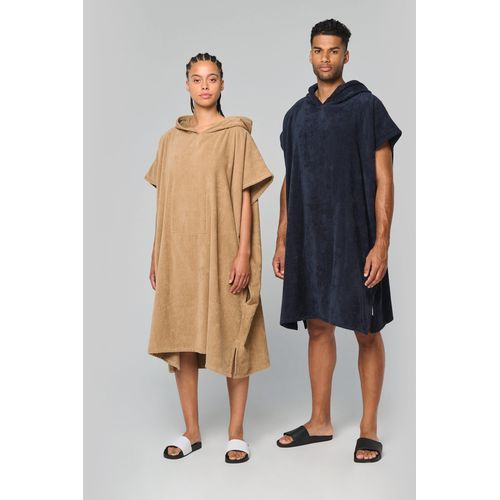 Poncho éponge à capuche unisexe - 1