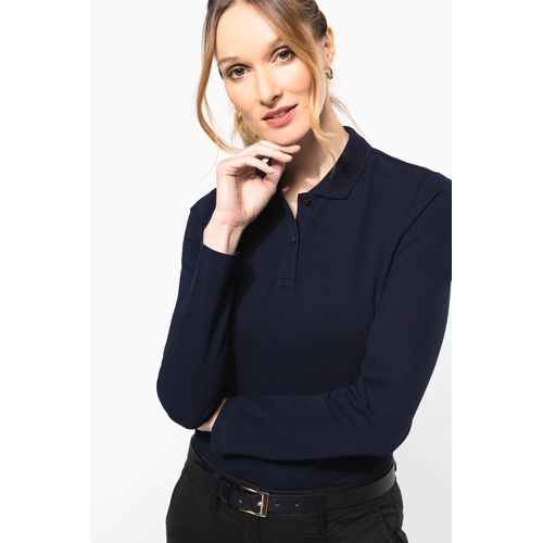 Polo Supima® manches longues femme - 4