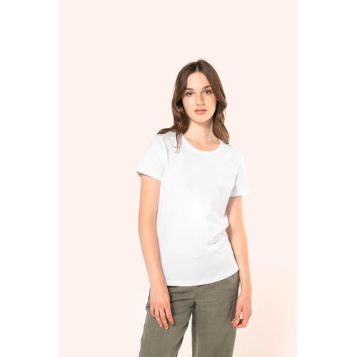 T-shirt Supima® col rond manches courtes femme - 1