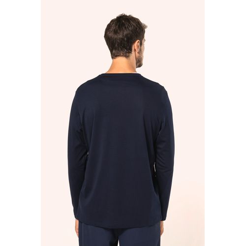 T-shirt Supima® col rond manches longues homme - 2