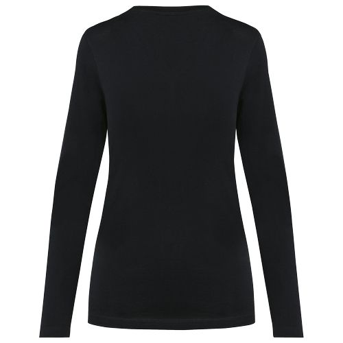 T-shirt Supima® col rond manches longues femme - 14