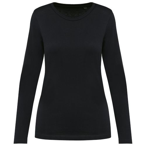 T-shirt Supima® col rond manches longues femme - 13