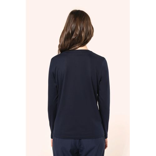 T-shirt Supima® col rond manches longues femme - 2