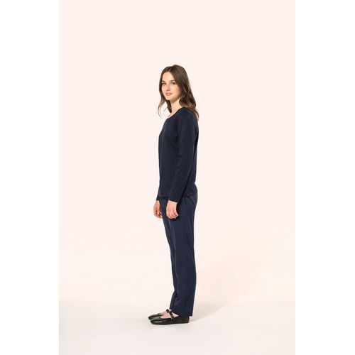 T-shirt Supima® col rond manches longues femme - 3