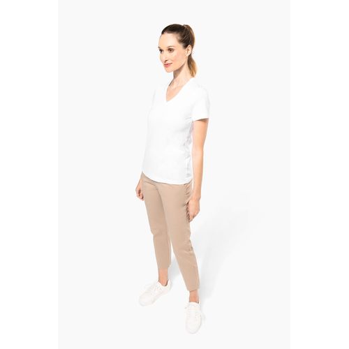 T-shirt Supima® col V manches courtes femme - 5