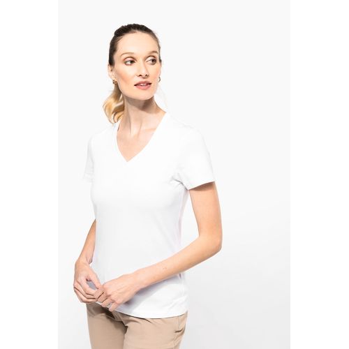 T-shirt Supima® col V manches courtes femme - 3