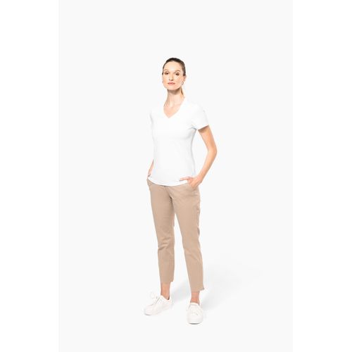 T-shirt Supima® col V manches courtes femme - 4
