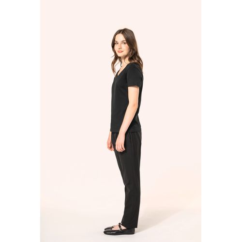 T-shirt Supima® col V manches courtes femme - 8