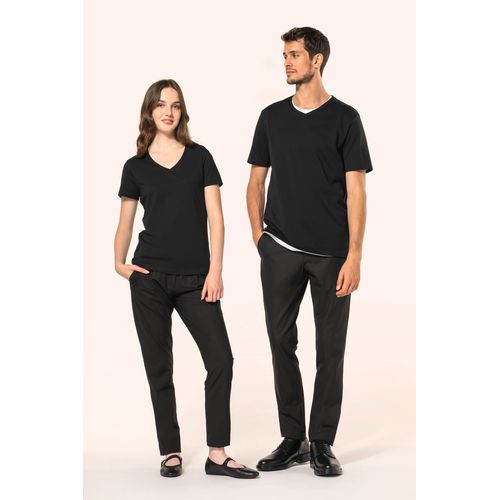 T-shirt Supima® col V manches courtes femme - 10