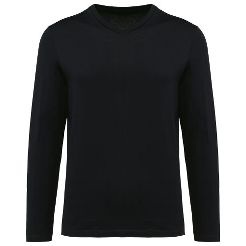 T-shirt Supima® col V manches longues homme - 12