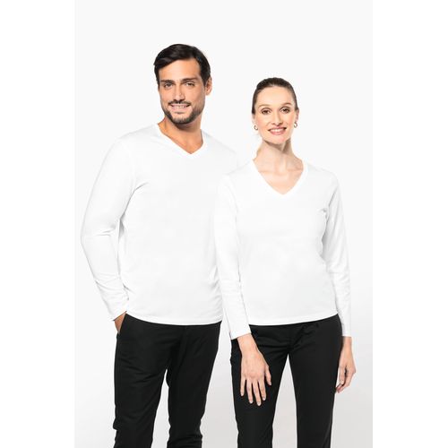 T-shirt Supima® col V manches longues homme - 7