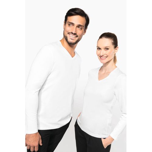 T-shirt Supima® col V manches longues homme - 6